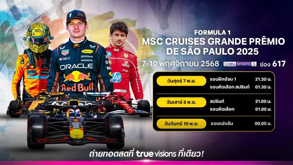 ดูบอลสด: สนามที่ 22 : ลาส เวกัส กรังด์ปรีซ์ 2025 รอบแข่งขัน